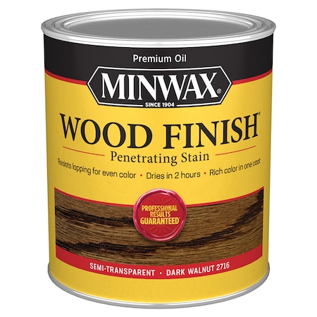 Minwax 1 Qt Dark Walnut Wood Finish Oil-Based Wood Stain 70012